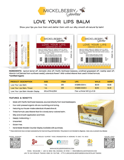 Love Your Lips Balm: Regular - Mickelberry Gardens