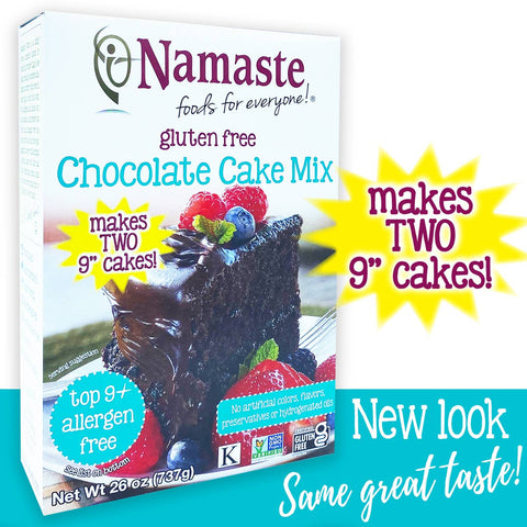 Chocolate Cake Mix, 26 oz, Gluten Free - Namaste Foods