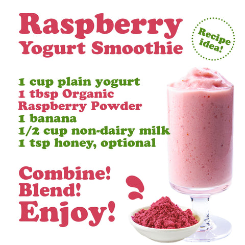 Organic Raspberry Powder – Non-GMO, Raw, Vegan Superfood: 0.25 Pound - Food To Live