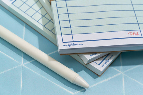 Guest Check Notepad Grocery List - Marigold Press