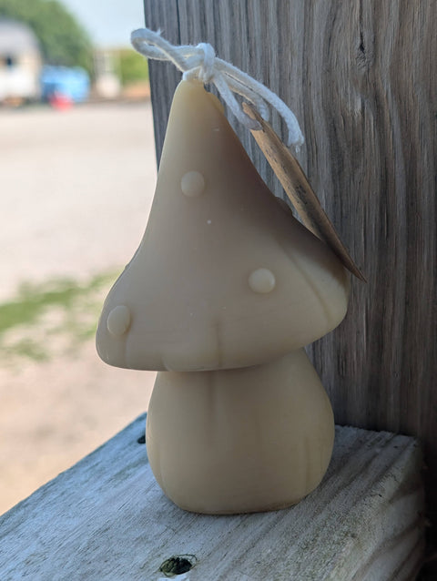 Beeswax Mushroom Candles - The Holton Homestead