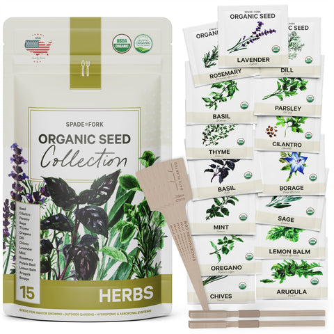 Organic Herb Seeds - Non-GMO - Spade To Fork