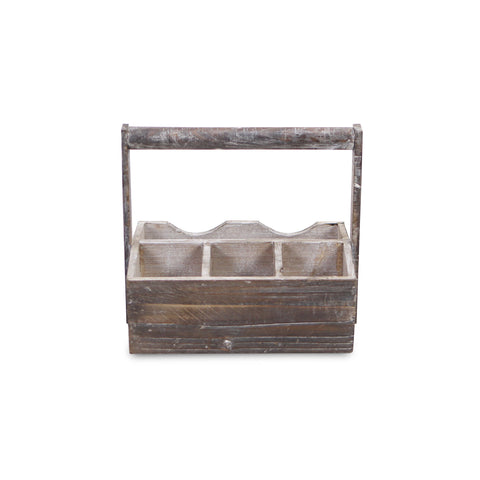 Nicola Wooden Decorative Caddy: Small - Cheungs Home Decor