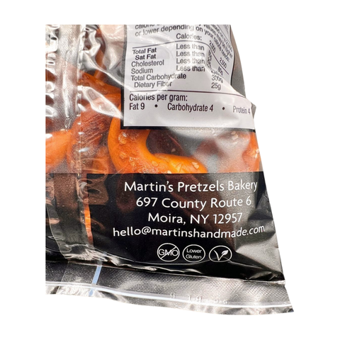 Handmade Pretzels, Salted, 8oz, Extra Dark - Martins Handmade Pretzels