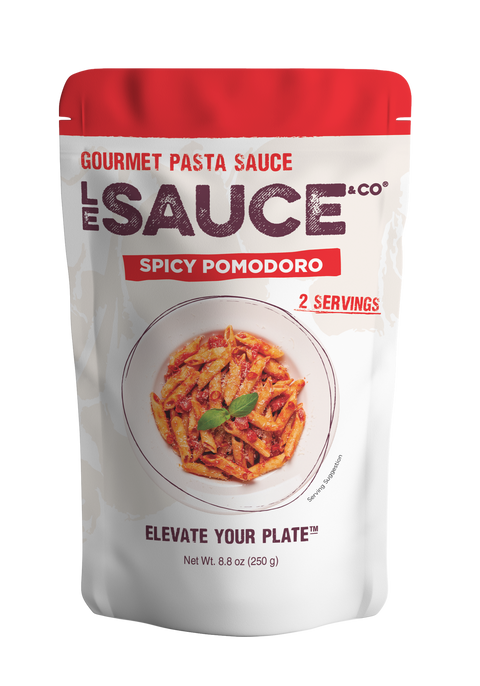 Spicy Pomodoro Pasta Sauce, 2 Servings, 8.8 oz - Le Sauce & Co.