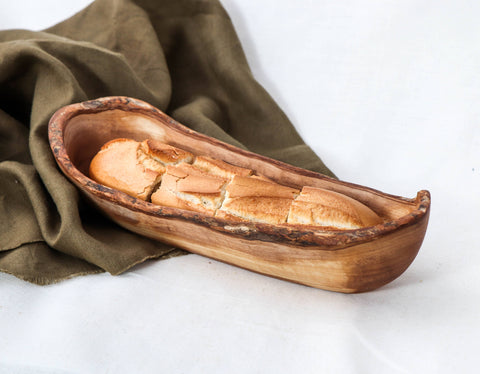 Olive Wood Bread Basket, 9.8" – ArtisRaw