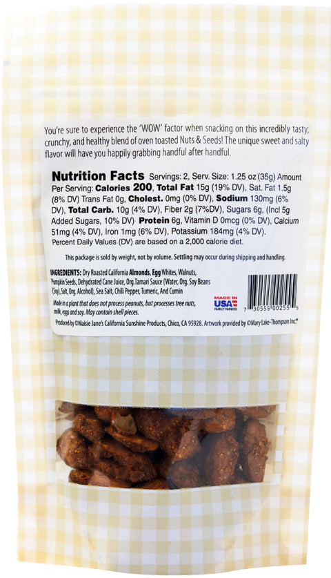Cinnamon Glazed Walnuts, Squirrel Label, 2.5oz - Maisie Jane’s