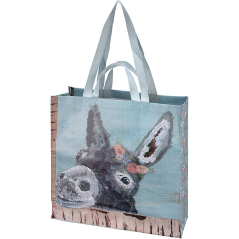 Donkey Market Tote, 15.5"x15.3"x6" - Primitives by Kathy