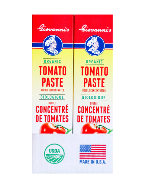 Tomato Paste, 4.5 oz tubes, Made in USA, USDA Organic - Giovanni's