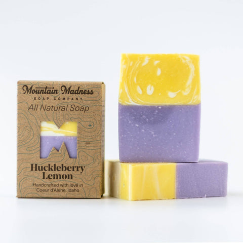 Huckleberry Lemon Bar Soap - Mountain Madness Soap Co.