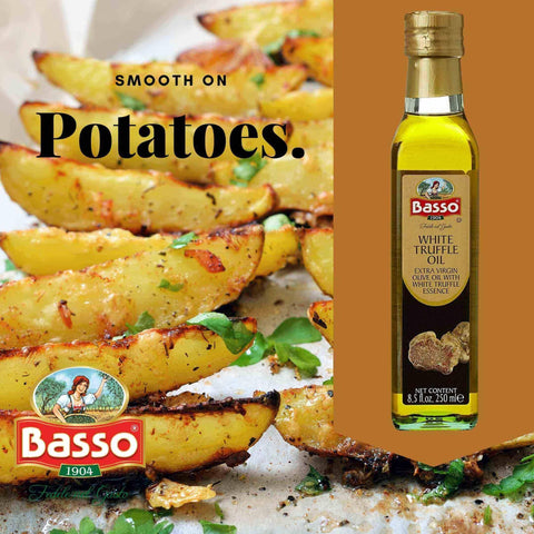 Basso White Truffle Extra Virgin Olive Oil, 8.5oz - Wholesale Italian Food
