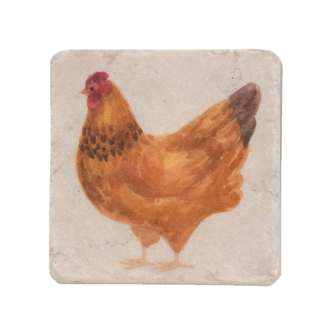 Rooster Resin Coasters, set of 4 - Col House Designs