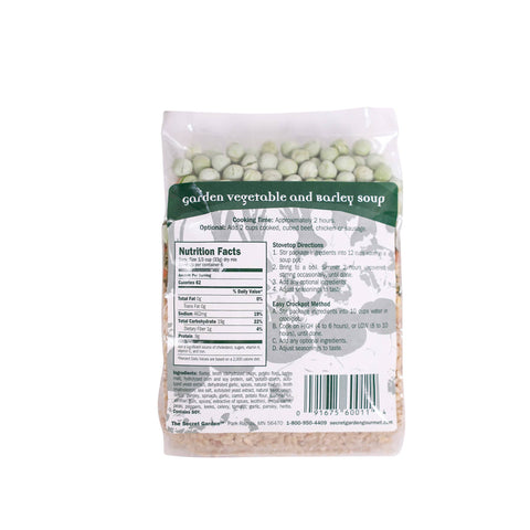 Garden Vegetable & Barley Soup, 7 oz - The Secret Garden