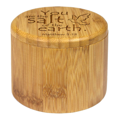 Salt Box: "Salt of the Earth" Engraved - Totally Bamboo