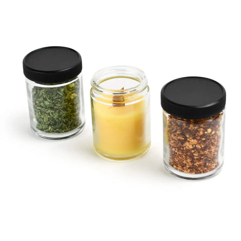4oz/118ml Clear Glass Jar With Screw Top Caps - Human Objects®