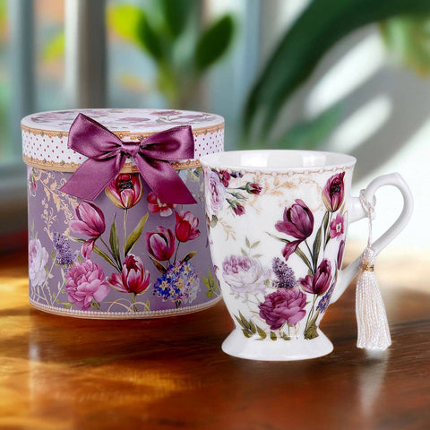 Tulip Tea/Coffee Tall Mug, 10.82 fl oz, in Gift Box