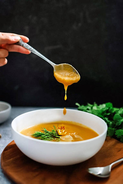 Carrot Ginger Dill Soup -16 Oz Vegan & GF - 18 Chestnuts Soups