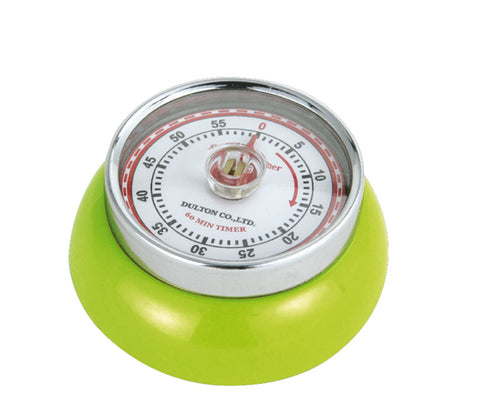 Retro Kitchen Timer, Kiwi, 2.75” x 1.25" - Frieling USA