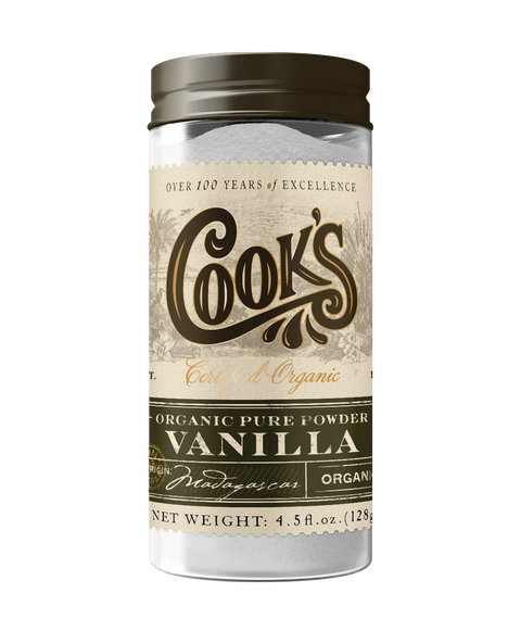 Organic Pure Vanilla Powder, 4.5 Oz - Cook Flavoring Company