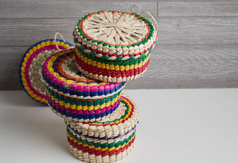 Molcajete with Tortilla Basket, 7 in - Verve Culture