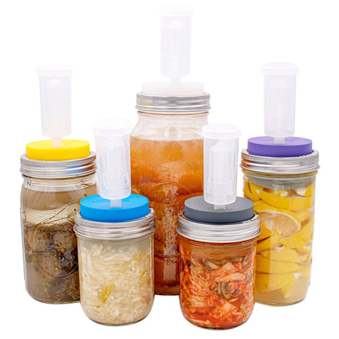 3 Piece Plastic Airlock for Fermenting in Mason Jars - Mason Jar Lifestyle