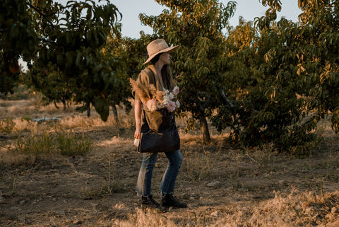 Harvesting & Gathering Bag- Waxed Canvas: Dark Khaki - Barebones