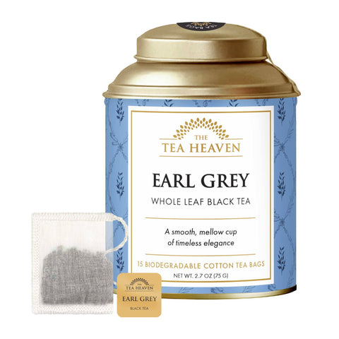 Earl Grey Tea Canister, 15 bags - The Tea Heaven