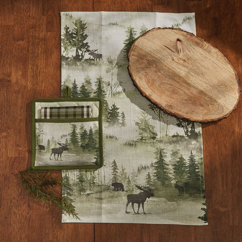 Watercolor Wildlife Dishtowel - Park Designs