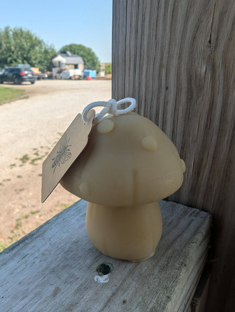 Beeswax Mushroom Candles - The Holton Homestead