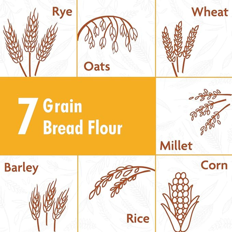 Organic 7 Grain Bread Flour 18oz - Great River Milling