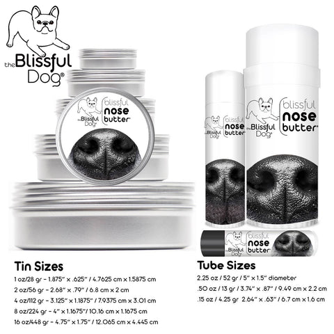Nose Butter for Rough, Dry Dog Noses in Tins & Tubes: 1oz tin - The Blissful Dog