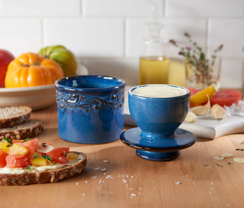 Butter Bell Crock - Antique Denim Blue - The Original Butter Bell® Crock