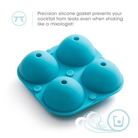 Outset Silicone Ice Sphere Mold, 4.84” x 4.84” x 1.89" - Fox Run Brands