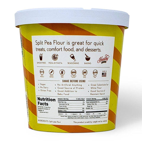 Split Pea Flour, 1 lb - Hearthy Foods
