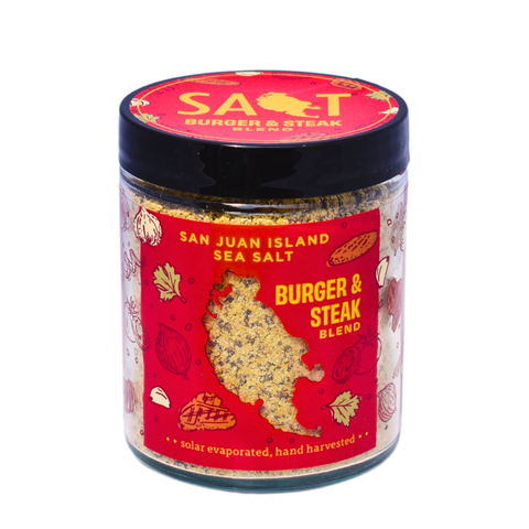 Burger and Steak Seasoning Blend, 4.5 oz - San Juan Island Sea Salt