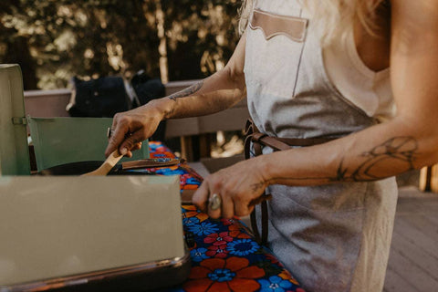 Panhandler Cast Iron Handle Cover: Chestnut Leather - Howl Goods