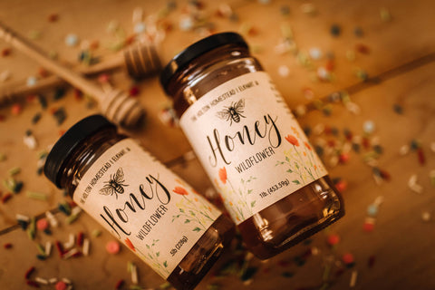 Iowa Wildflower Honey, 1 lb - The Holton Homestead