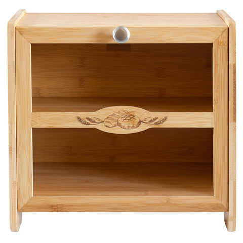 Double-Layer Farmhouse Bread Box - Totally Bamboo