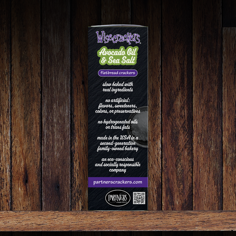 Avocado Oil & Sea Salt Flatbread Crackers - Partners Crackers