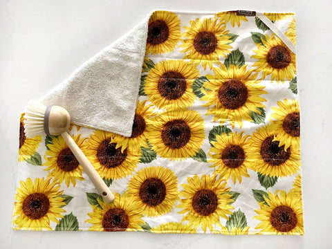 Large Sunflowers Drying Mat - Lavishly Vintage