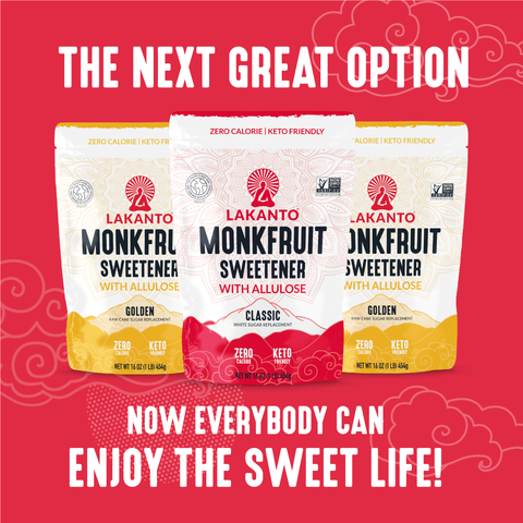 Classic Monkfruit Sweetener with Allulose, 1 lb - Lakanto