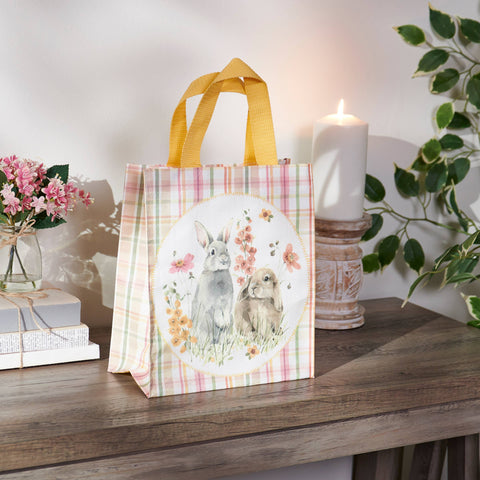 Flower Bunnies Daily Tote, 8.8"x10.3"x4.8" - Primitives by Kathy