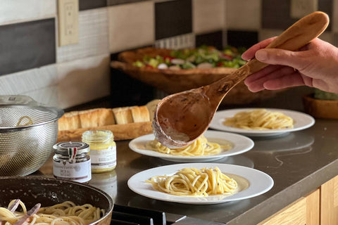 Italian Olivewood Soup and Pasta Ladle - Verve Culture
