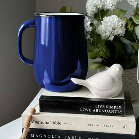 2.5L Valentine Blue Vintage Enamel Pitcher - STP