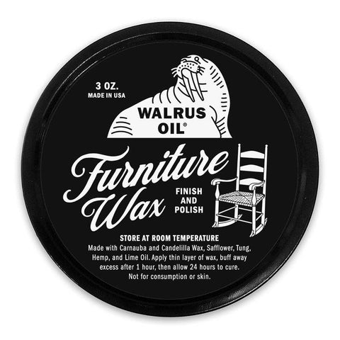 Furniture Wax Finish and Polish, 3oz - Walrus Oil