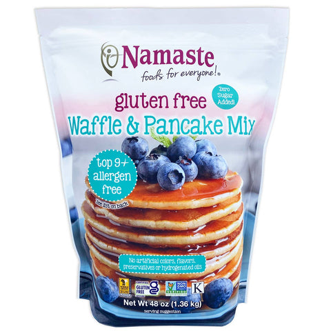 Waffle & Pancake Mix, 48 oz - Namaste Foods
