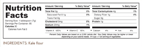Kale Flour, 8 oz - Hearthy Foods