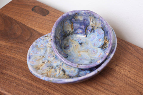 Artisan Swirly Bowls, 8.5 to 9 in - Sawdust and Clay