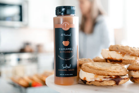 Salted Caramel Sauce, 9 oz - Caramel Kitchen