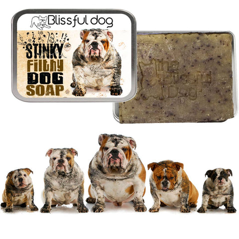 Stinky Filthy Dog Soap for Your Filthy Animal, 3.5-4 oz bar - The Blissful Dog
